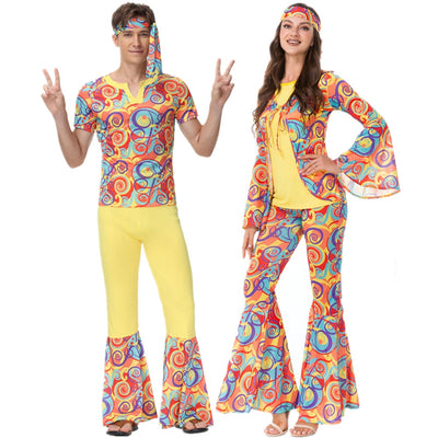 Déguisement couple hippie