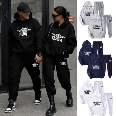 Ensemble couple king queen