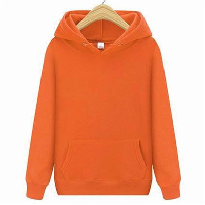 Sweat à capuche orange