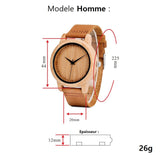 Montre bois couple