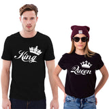 T-shirt king queen couple
