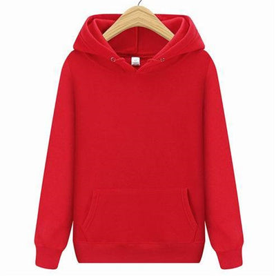 Sweat rouge à capuche