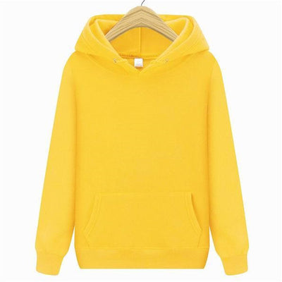 Sweat à capuche jaune